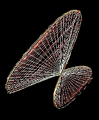 Fadenmodell einer Sattelflche, Sammlung Mathematischer Modelle, Foto: Kaltwasser