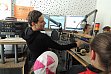 MuseobilBOX Nutztierbox 1, 2015, Besuch bei Radio Corax. © Archiv ZNS