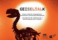 GeiseltalK vom 4. November 2017 - im Geiseltalmuseum mit Dr. 
Frank Steinheimer, Dr. Oliver Wings und Ralf Wendt als 
Moderator.
